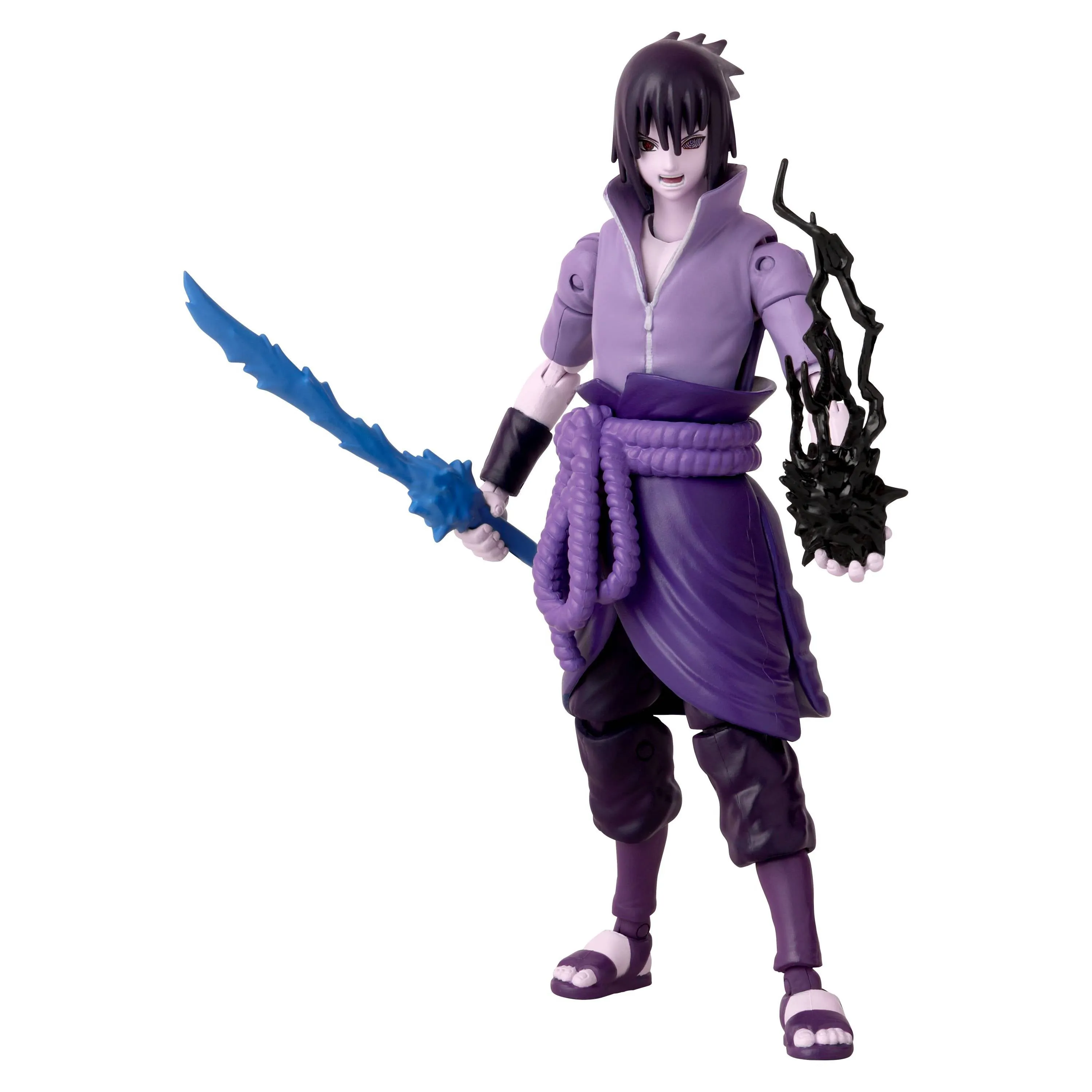 Bandai Anime Heroes - Naruto - Sasuke Rinnegan Mangekyo Sharingan Action Figure (36962) LOW STOCK