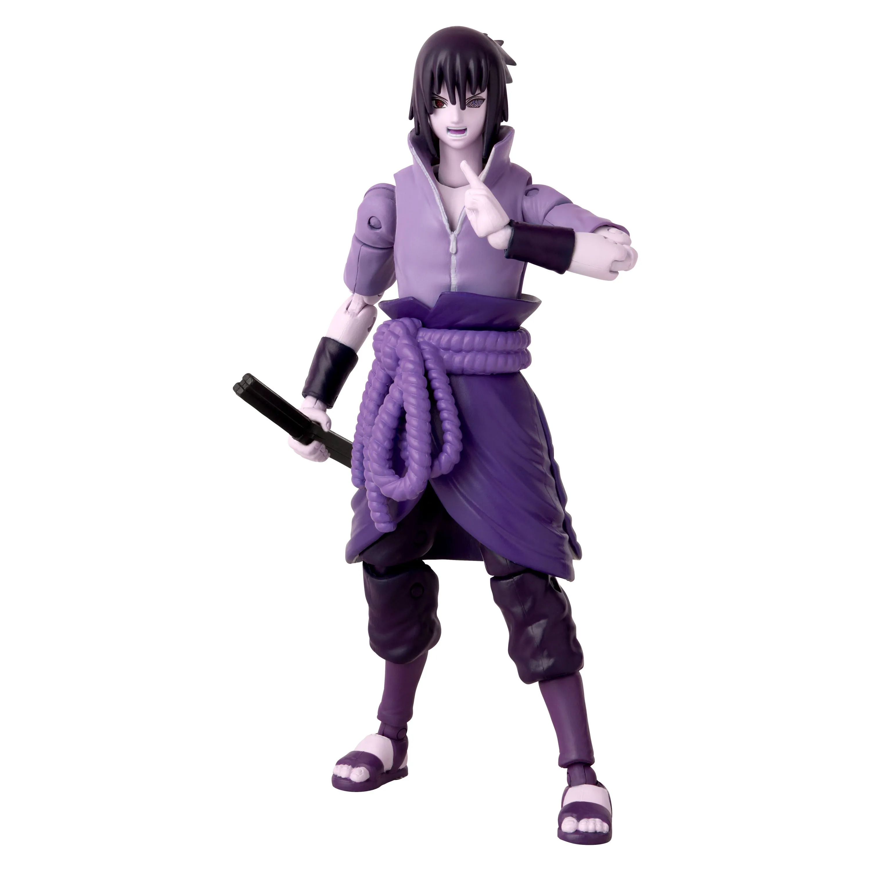 Bandai Anime Heroes - Naruto - Sasuke Rinnegan Mangekyo Sharingan Action Figure (36962) LOW STOCK