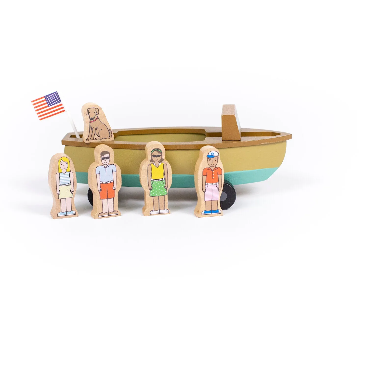 Lake Life Vintage Magnetic Boat