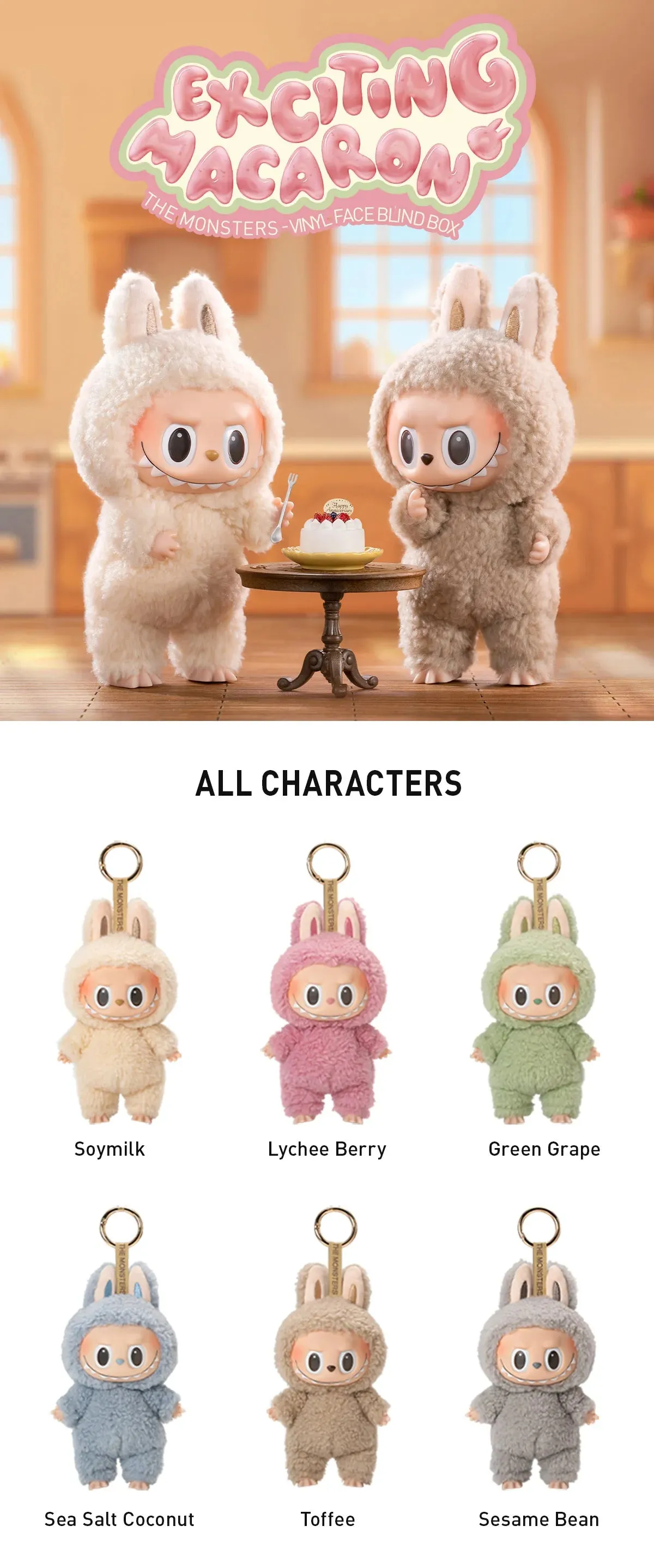 The Monsters Exciting Tasty Macarons Vinyl Face Blind Box by POP MART